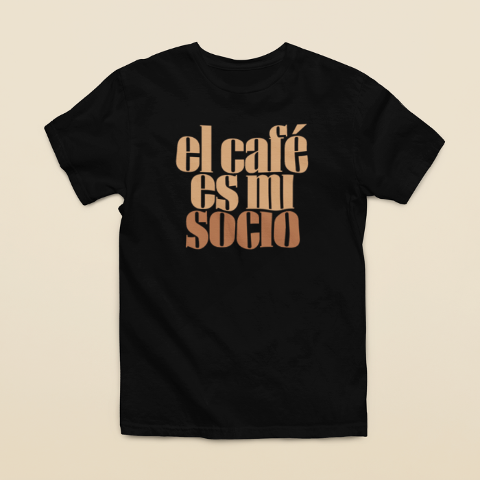 Camiseta "El café es mi socio"