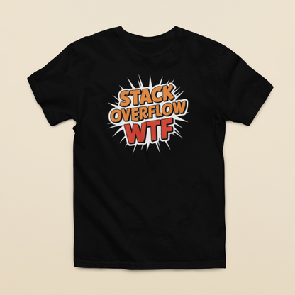 Camiseta "Stackoverflow WTF"