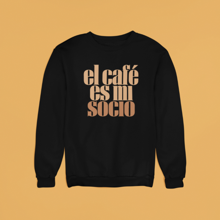 Sudadera "El café es mi socio"