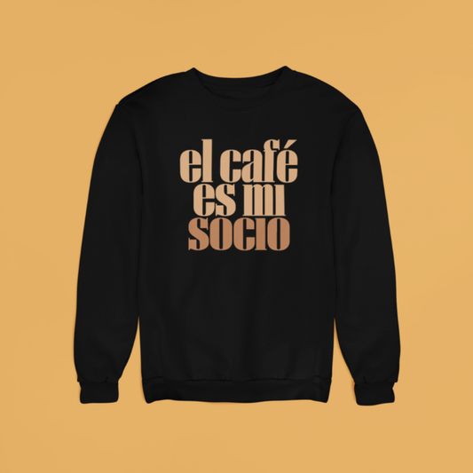 Sudadera "El café es mi socio"